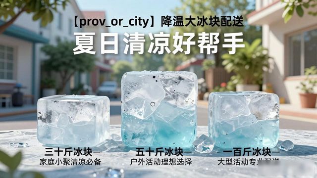 海珠降温大冰块配送 夏日清凉好帮手